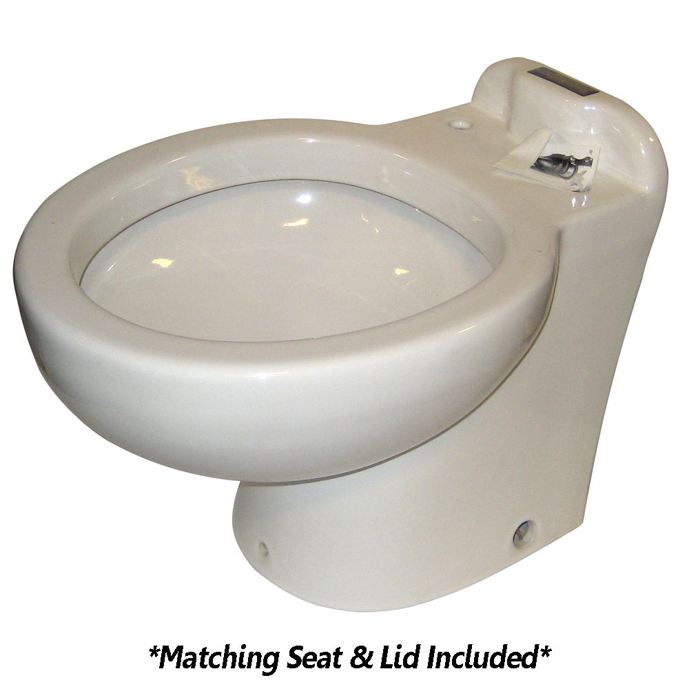 Raritan Marine Elegance Electric Marine Toilet with Full-Size Seat and Vortex-Vac Technology