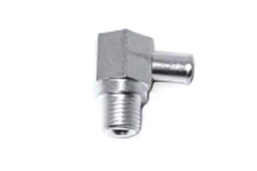 V-Twin Cadmium Plated Oil Feed Line Elbow Fitting for Harley Davidson XLCH by V-Twin