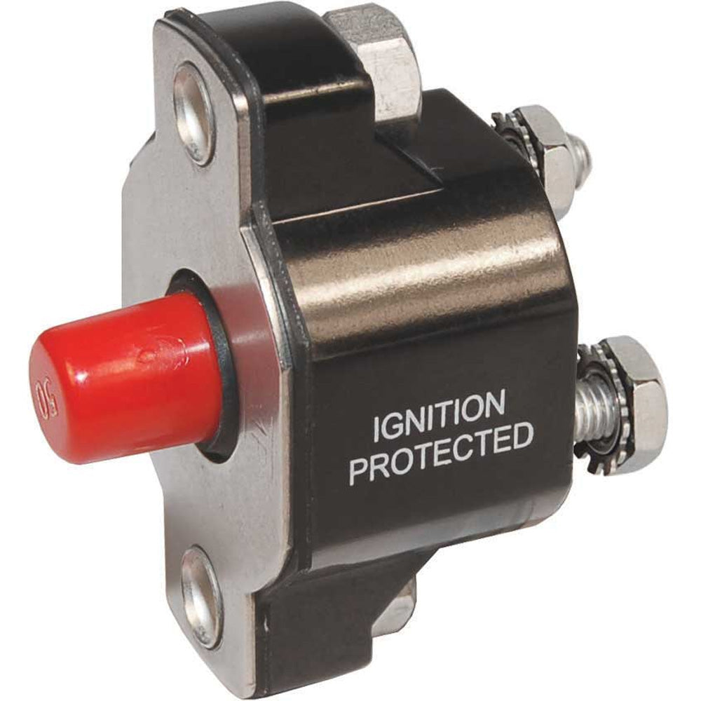 Blue Sea Systems 2139 Medium Duty Push Button Reset-Only Circuit Breaker, 20A