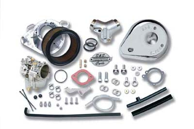 S&S Cycle 1-7/8 Inch Super E Carburetor Kit for Harley Davidson FXST and FXR Models