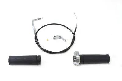 V-Twin Keihin Handlebar Throttle and Cable Assembly for Harley Davidson FL and FX Models by V-Twin