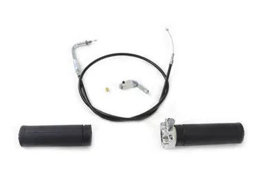 V-Twin Keihin Handlebar Throttle and Cable Assembly for Harley Davidson FL and FX Models by V-Twin