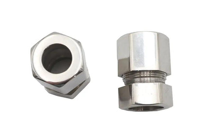 V-Twin Wyatt Gatling 5/16 Inch Fuel Hose Lock Set with Stainless Steel Compression Fittings by V-Twin
