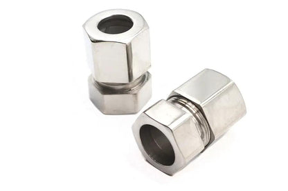 V-Twin Wyatt Gatling 5/16 Inch Fuel Hose Lock Set with Stainless Steel Compression Fittings by V-Twin