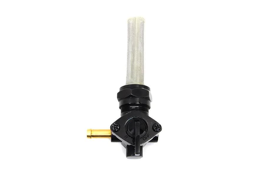 Sifton Black Petcock with Nut and 90° Left Outlet for Harley Davidson FL 1975-1984 by Sifton