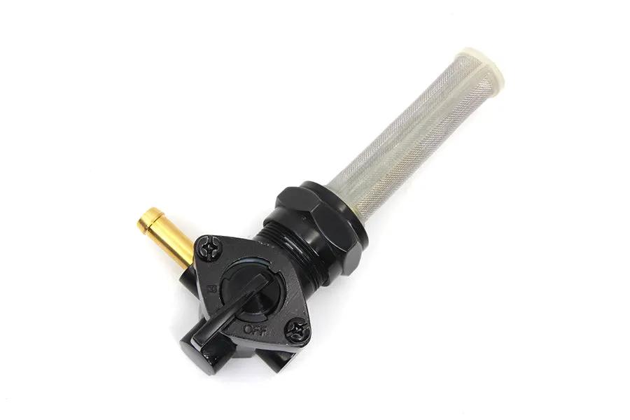 Sifton Black Petcock with Nut and 90° Left Outlet for Harley Davidson FL 1975-1984 by Sifton