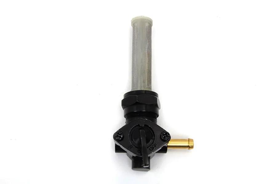 Sifton Black Petcock with Right Outlet and Nut for 1975-1984 Harley Davidson FL by Sifton