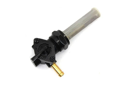 Sifton Black Petcock with Right Outlet and Nut for 1975-1984 Harley Davidson FL by Sifton