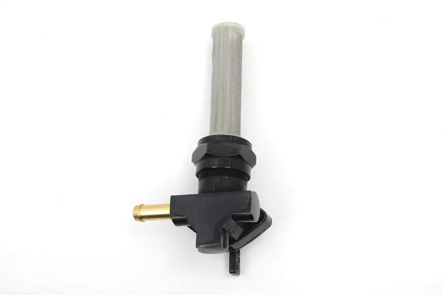 Sifton Black Petcock with Right Outlet and Nut for 1975-1984 Harley Davidson FL by Sifton