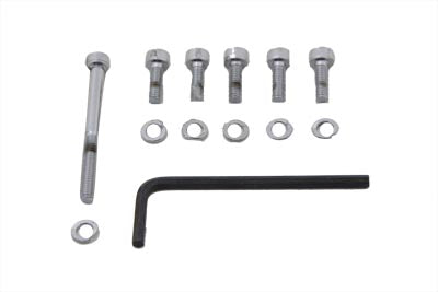 Gardner-Westcott C-80-36 Chrome Keihin Carburetor Allen Screw Kit for Harley Davidson FX and FL Models