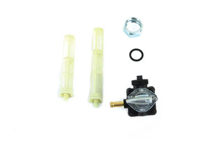 V-Twin Vacuum Petcock Fuel Valve for Harley Davidson FXST & FLST Models - Black by V-Twin