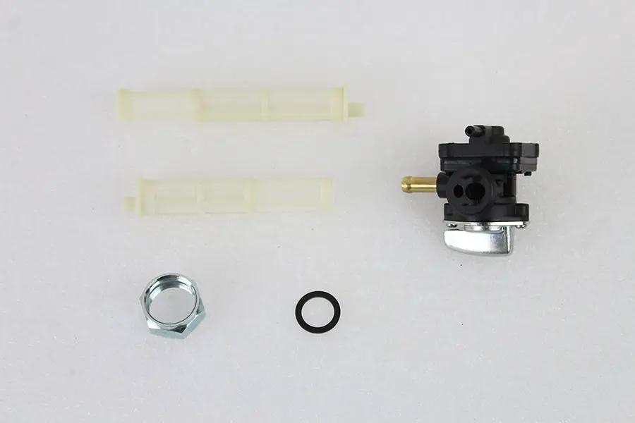 V-Twin Vacuum Petcock Fuel Valve for Harley Davidson FXST & FLST Models - Black by V-Twin