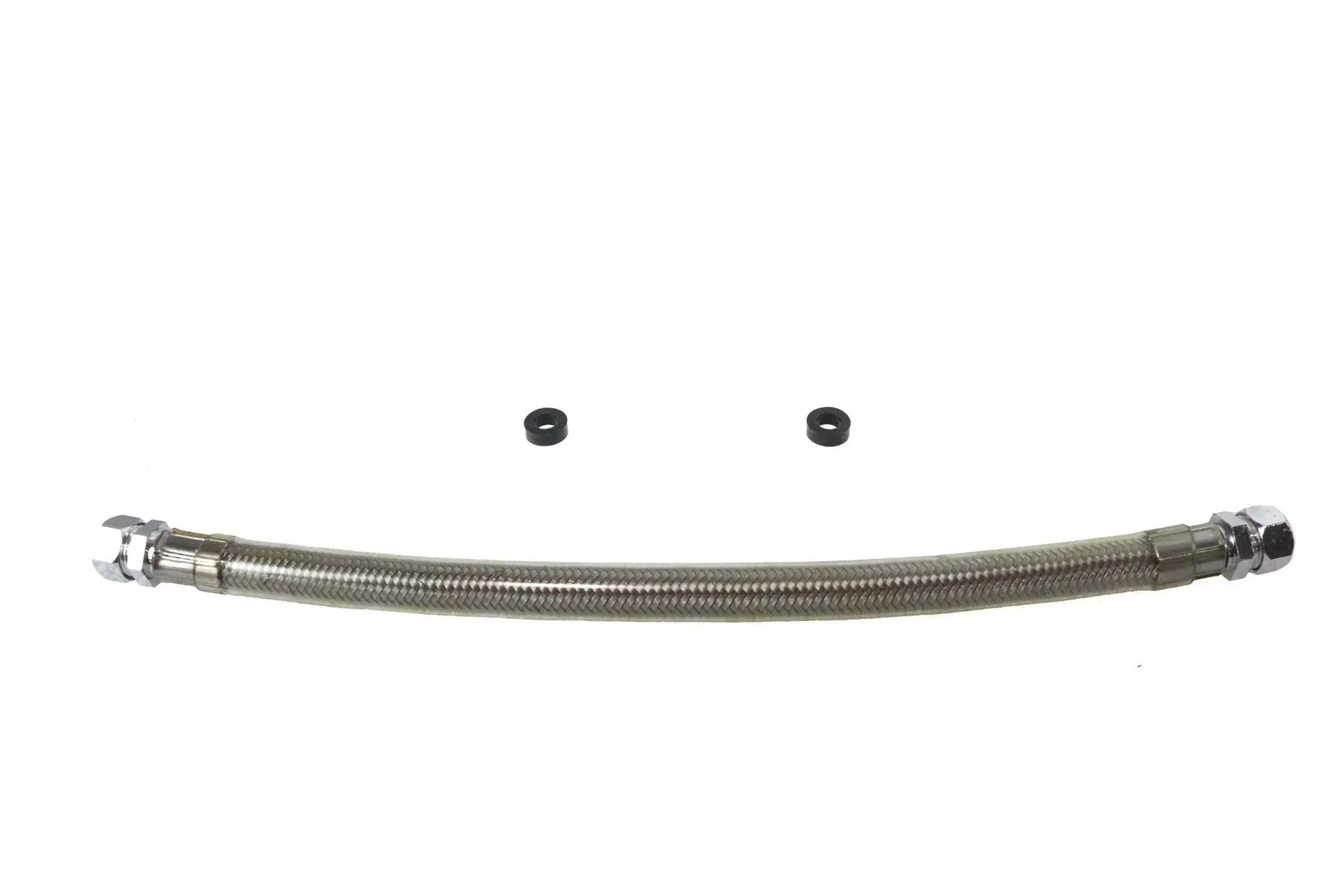 V-Twin Braided Steel Crossover Fuel Line with Chrome Ends for Harley Davidson FXST by V-Twin
