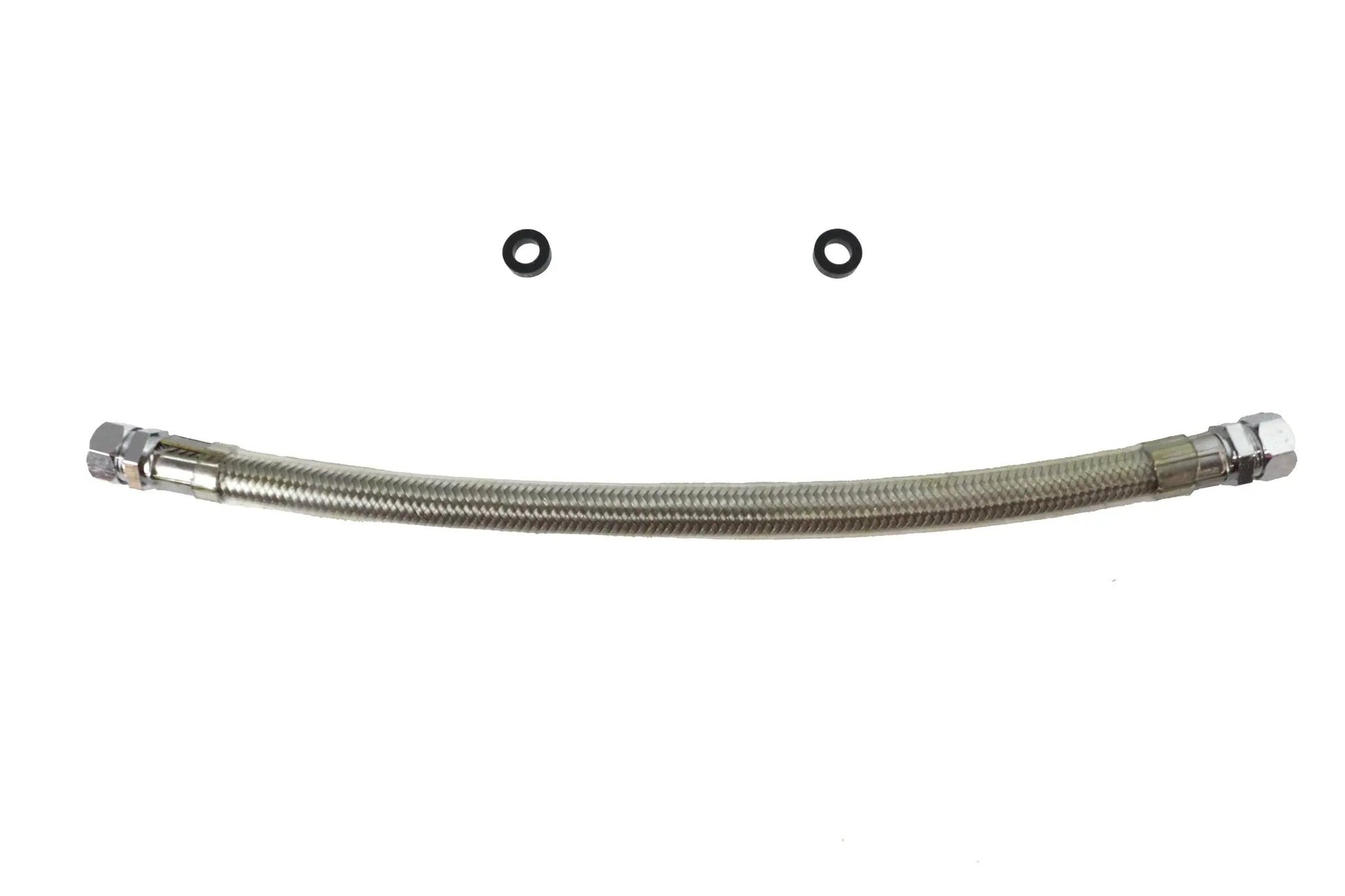 V-Twin Braided Steel Crossover Fuel Line with Chrome Ends for Harley Davidson FXST by V-Twin