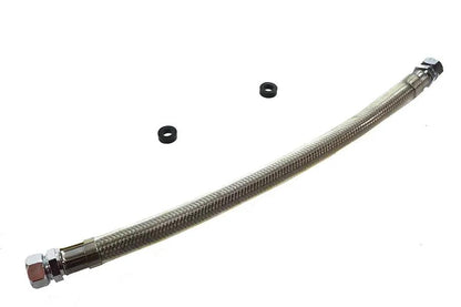 V-Twin Braided Steel Crossover Fuel Line with Chrome Ends for Harley Davidson FXST by V-Twin