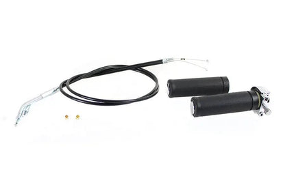V-Twin Twist Grip Kit with Cables for Harley Davidson FX and XL Models by V-Twin