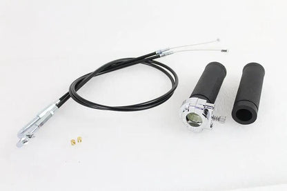 V-Twin Twist Grip Kit with Cables for Harley Davidson FX & FL Models by V-Twin