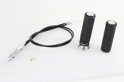 V-Twin Twist Grip Kit with Cables for Harley Davidson FX & FL Models by V-Twin