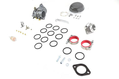 V-Twin OKO 47mm Shorty Carburetor Kit Alloy for Harley Davidson FL and FX Models by V-Twin