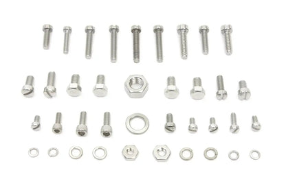V-Twin Linkert Carburetor Screw Kit Zicad Plated for Harley Davidson FL Models by V-Twin