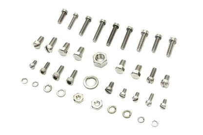 V-Twin Linkert Carburetor Screw Kit Zicad Plated for Harley Davidson FL Models by V-Twin