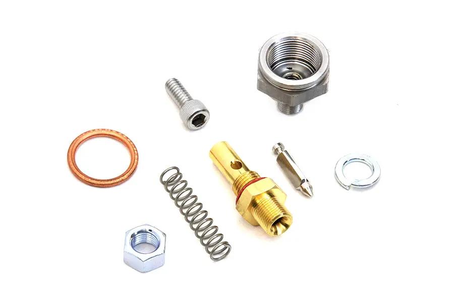 V-Twin Lock Nut with Linkert Needle and Seat Kit Zinc for 1936-1945 Harley Davidson EL by V-Twin