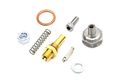 V-Twin Lock Nut with Linkert Needle and Seat Kit Zinc for 1936-1945 Harley Davidson EL by V-Twin