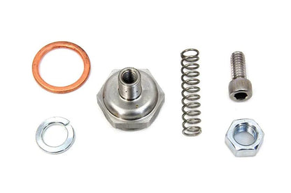 V-Twin Linkert Carburetor Bowl Lock Nut with Drain Zinc - Fits Harley Davidson EL 1936-1945 by V-Twin