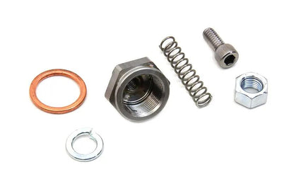 V-Twin Linkert Carburetor Bowl Lock Nut with Drain Zinc - Fits Harley Davidson EL 1936-1945 by V-Twin