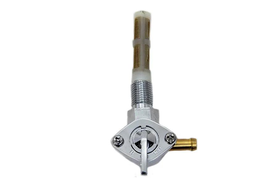 Sifton Chrome Petcock with 90° Outlet for Gas Tanks - Part Number 011406 by Sifton
