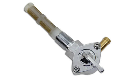 Sifton Chrome Petcock with 90° Outlet for Gas Tanks - Part Number 011406 by Sifton