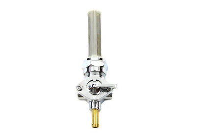 V-Twin Chrome Petcock with Straight Outlet and Nut for Harley Davidson FL Models by V-Twin