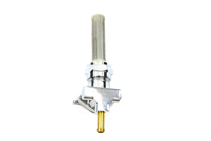 V-Twin Chrome Petcock with Straight Outlet and Nut for Harley Davidson FL Models by V-Twin