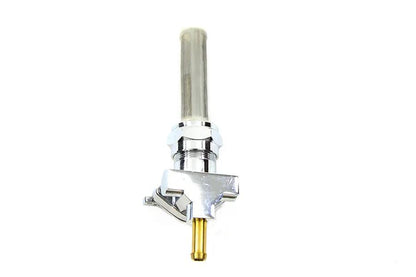 V-Twin Chrome Petcock with Straight Outlet and Nut for Harley Davidson FL Models by V-Twin