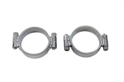 Sifton Chrome Intake Manifold Clamp Set for Harley Davidson XL Models by Sifton