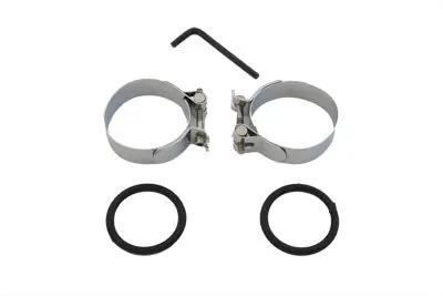 Sifton Chrome Intake Manifold Clamp Set Part Number 71997 for Harley Davidson XL Models by Sifton