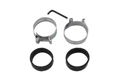 Sifton Chrome Intake Manifold Clamp Set for Harley Davidson FL & XL Models - Part 71996 by Sifton