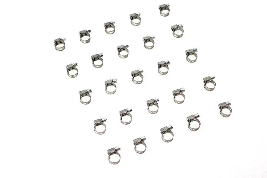V-Twin Stainless Steel Fuel Line Hose Clamp 7/32 In - 5/8 In Worm Gear Type by V-Twin