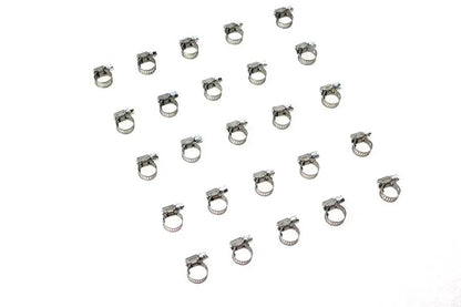 V-Twin Stainless Steel Fuel Line Hose Clamp 7/32 In - 5/8 In Worm Gear Type by V-Twin