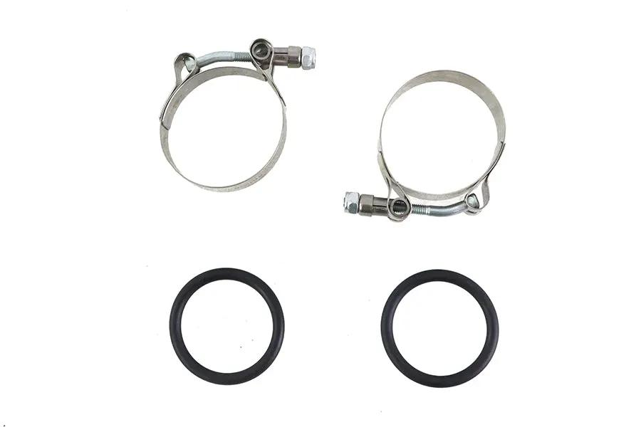 V-Twin Power Intake Manifold Clamp Kit with O-Rings for Harley Davidson FL 1955-1964 by V-Twin