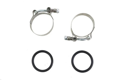 V-Twin Power Intake Manifold Clamp Kit with O-Rings for Harley Davidson FL 1955-1964 by V-Twin
