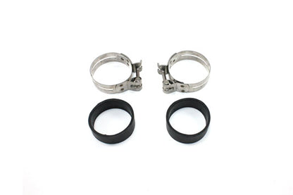 V-Twin 19090 Stainless Steel Intake Manifold Clamp Set for Harley-Davidson FL and FX