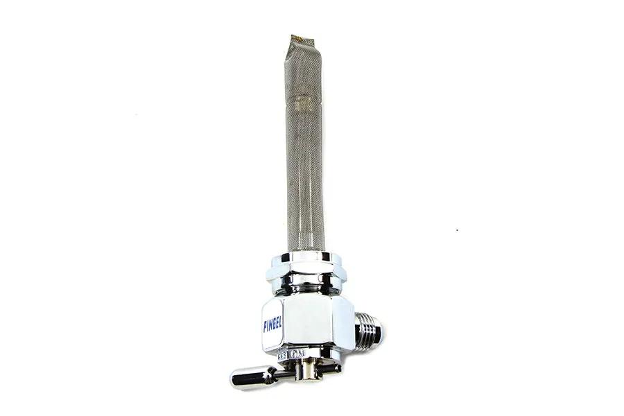 Pingel Power Flow Petcock U-Type with -6AN Threaded Fitting - Part Number 6331-CH by Pingel
