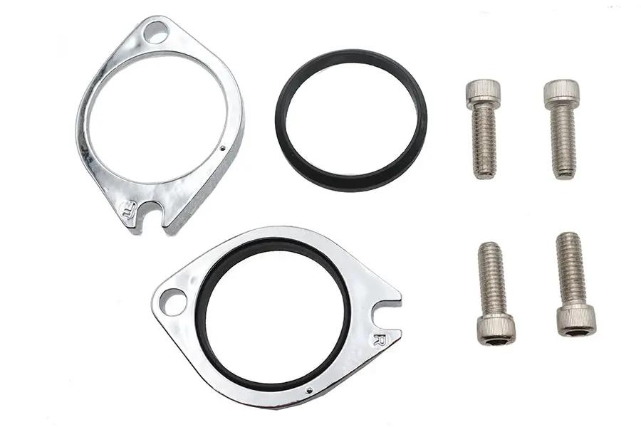 V-Twin Chrome Intake Manifold Flange Kit for Harley Davidson FXST Models by V-Twin