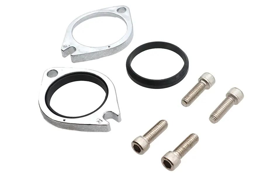 V-Twin Chrome Intake Manifold Flange Kit for Harley Davidson FXST Models by V-Twin