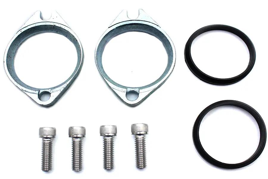V-Twin Intake Manifold Flange Kit Natural Finish for Harley Davidson FXST (1984-1993) by V-Twin