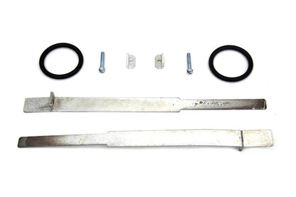 V-Twin Replica Cadmium Intake Manifold Clamp Set for Harley Davidson XL Models by V-Twin