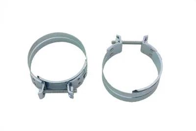 V-Twin Replica Zinc Intake Manifold Clamp Set for Harley Davidson XL & FL Models by V-Twin
