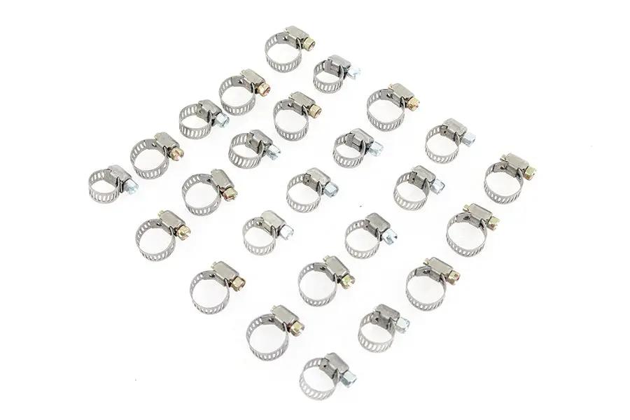 V-Twin Fuel Line Hose Clamp Stainless Steel - Part No. 03-6202-25 by V-Twin