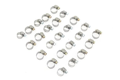V-Twin Fuel Line Hose Clamp Stainless Steel - Part No. 03-6202-25 by V-Twin